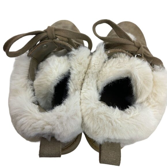 KENDALL & KYLIE Kardashian Edison Boots Size 8 Suede Leather Combat Ankle - Picture 12 of 13